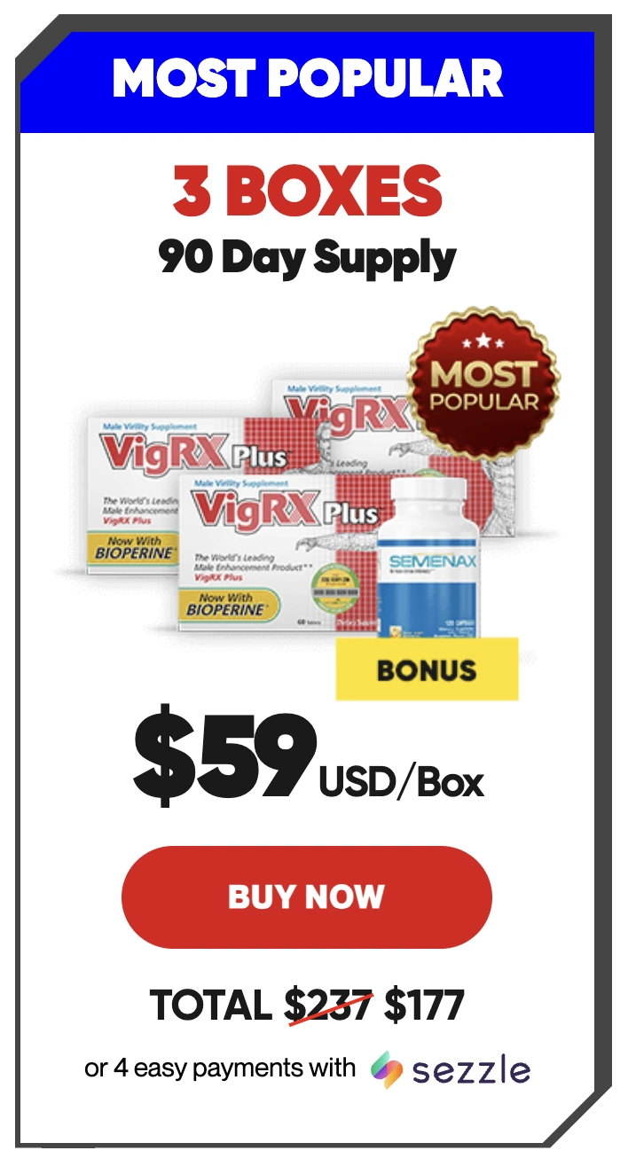 VigRX Plus order three bottles
